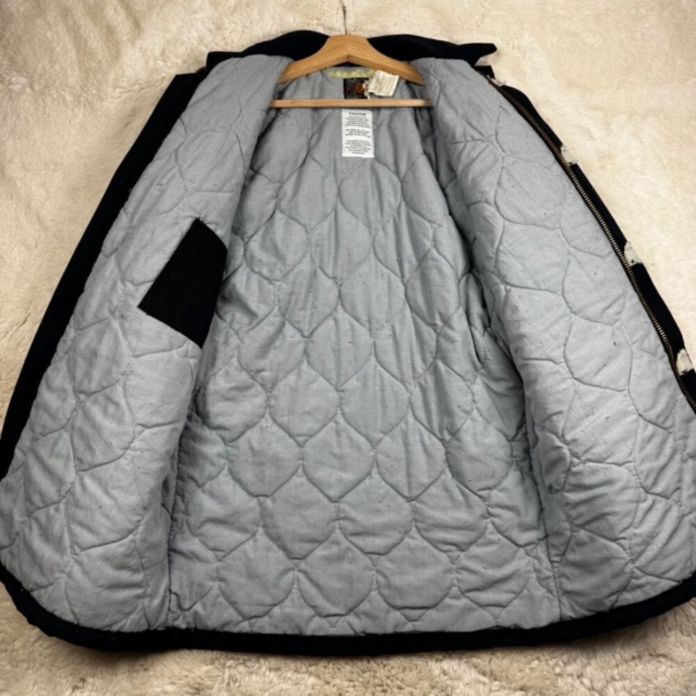 VTG Carhartt FR Quilted Liner Flame Resistant Heavy Duty Canvas Jacket Medium - Picture 7 of 11